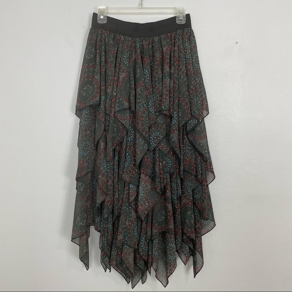 Free People Layered Cascade Georgette Tutu Skirt | Midi Maxi | Size Small